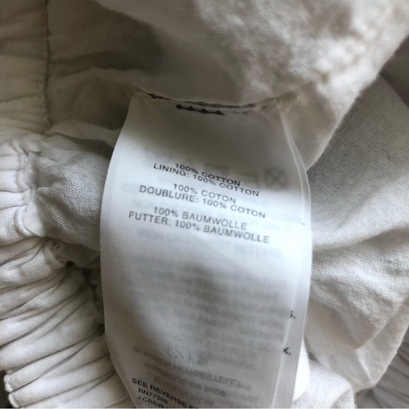 J. CREW Nautical Striped Pleated Lined Cotton Embroidered Mini Flounce Skirt 2 - Picture 10 of 10